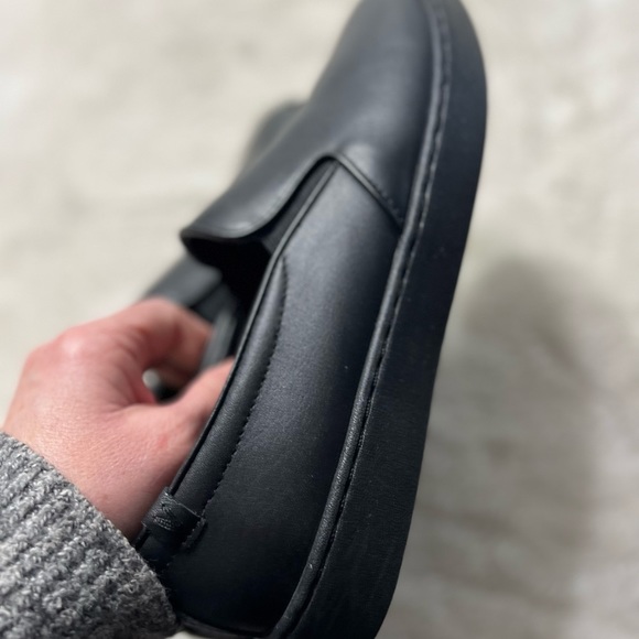 Vionic pro mahogany Avery black slip on comfort flat shoe womens size 9 - Picture 7 of 11